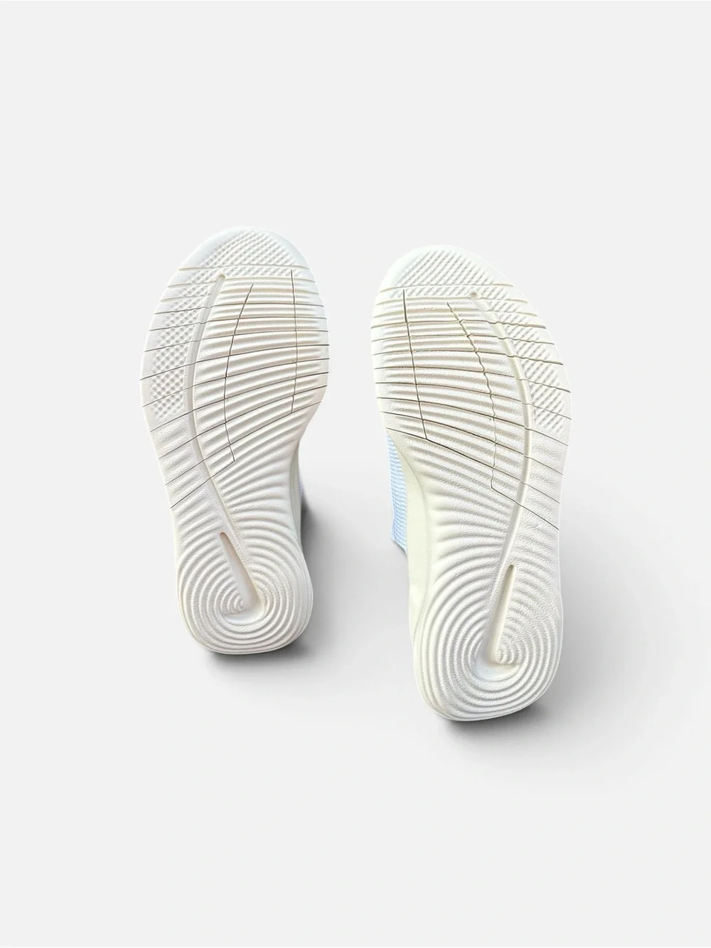 Nike Athletic Sneakers in cream with Black Swoosh